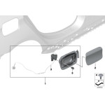 51177378243 Palec blokujący wlewu paliwa BMW F45 F46 MINI F54 F60 F97 X3 M G01 - 51177378243 - Części oryginalne BMW Łódź | Sklep internetowy BMW