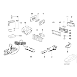 Oświetlenie tablicy rejestracyjnej BMW E24 E23 E30 E28 - 63261354665