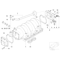 11611729727 Uszczelka pokrywy kol. ssącego BMW E31 E32 E34 E38 E39 X5 535 540 530 740 735 840 730 V8 M60 M62 - 11611729727 - Części oryginalne BMW Łódź | Sklep internetowy BMW