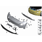 Osłona zderzaka przód prawa BMW I01 I01N i3 i3s 60Ah 94Ah 120Ah - 51117296826