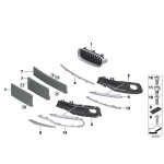 Osłona wlotu powietrza lewa BMW F30N F31N 316 318 320 325 328 330 335 340 - 51117396853