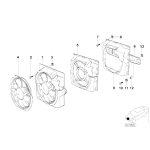 Osłona wentylatora klimatyzacji BMW E36 316i 318i 318is 320i 323i 325i 328i - 64548370967