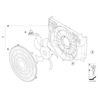 Wentylator chłodnicy BMW E53 X5 3,0i 4,4i 4,6is 4,8is - 64546921381