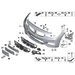 Osłona spryskiwacza gruntowana lewa BMW BMW F34 318 320 328 330 325 - 51118062251