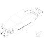 Mocowanie zderzaka przód lewy BMW E46 316 318 320 323 325 328 330 pakiet M - 51117895415