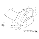 Osłona słupka B lewa BMW E92 E92N 316 318 320 325 328 330 335 - 51377453299