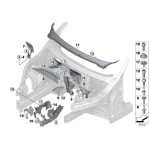 51757290657 Osłona ściany grodziowej komory silnika zewnętrzna lewa BMW F15 X5 25d 28i 30d 30i 35d 35i 40d 40e 50d 50i - 51757290657 - Części oryginalne BMW Łódź | Sklep internetowy BMW