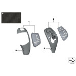 Osłona przełącznika zmiany biegów M Performance BMW F20 F21 F22 F25 F26 X3 X4 F30 F31 F34 F36 - 61312250698