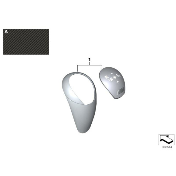 Osłona przełącznika zmiany biegów BMW F06 F10 F12 F13 F80 E82 F83 F85 F86 M3 M4 M5 M6 M PERFORMANCE - 61312343709