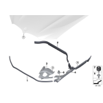 Osłona przedziału silnika górna lewa BMW F97 F98 G01 G02 X3 X4 18 20 25 30 M40 - 51767397489
