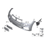 Osłona prowadnicy kanał powietrza przód lewy BMW F15 F85 X5 25d 28i 30d 30i 35d 35i 40d 40e 50d 50i - 51118056305