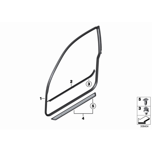 Osłona progu drzwi Urban BMW F21 F21N 114 116 118 120 125 - 51477305884
