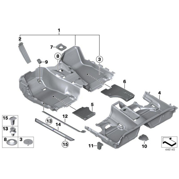 Osłona progu drzwi Urban BMW F21 F21N 114 116 118 120 125 - 51477305884