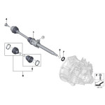 Osłona półosi przód MINI F54 F54N F55 F56 F57 F60 One Cooper - 31608618548