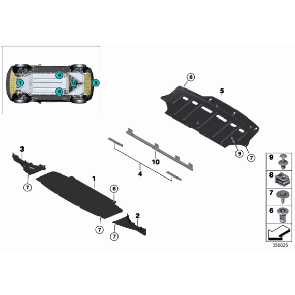 Osłona podwozia przednia BMW I01 I01N i3 i3s 60Ah 94Ah 120Ah - 51757255131