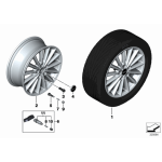 Osłona piasty z chromowaną krawędzią kołpaczek MINI F54 F55 F56 F57 F60 - 36136857149