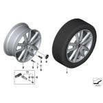 Osłona piasty kołpaczek MINI F54 F55 F56 F57 F60 JCW Cooper One - 36106861092