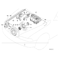 Wentylator chodnicy BMW E46 320i 323i 325i 328i 330i prod. po 10.1998r. - 17117561757