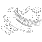 Osłona obudowy przód BMW E36 318i 320i 323i 325i 316i - 51118146078
