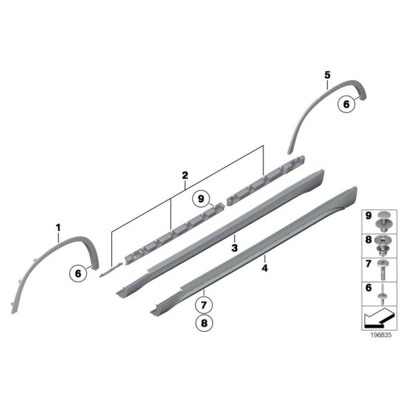 Osłona nadkola przód prawa BMW E84 X1 16d 18d 18i 20d 23d 25d 25i 28i 35i - 51772990166