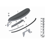 Osłona klapy tył lewa MINI F56 Cooper One - 51627338557