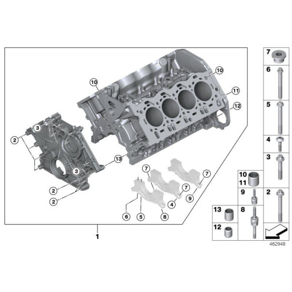 11111743118 Tulejka pasowana BMW E30 E36 E46 E39 E38 E60 E65 E90 E87 F10 F30 F20 F21 X1 X3 X5 X6 G11 G30 - 11111743118 - Części oryginalne BMW Łódź | Sklep internetowy BMW