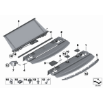 Osłona głośnika tył lewa BMW F30 F80 316 318 320 328 330 335 340 - 51467314779