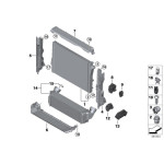 17117646138 Osłona chłodnicy dolna BMW F15 F16 X5 X6 25dX 28iX 30dX 35dX 35iX 40dX - 17117646138 - Części oryginalne BMW Łódź | Sklep internetowy BMW