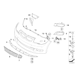 Nit zderzaka BMW E46 E81 E82 E83 X3 E87 E88 E90 E91 MINI R55 R60 R61 - 51118222901