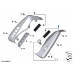 Osłona boczna wewnętrzna prawa BMW K52 R1200RT R1250RT - 46638566226