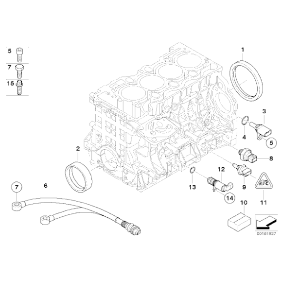 11117511395 Zimering wału korbowego BMW E46 E60N E81 E83 E84 E87 E90 E91 316 318 320 116 118 120 520 - 11117511395 - Części oryginalne BMW Łódź | Sklep internetowy BMW
