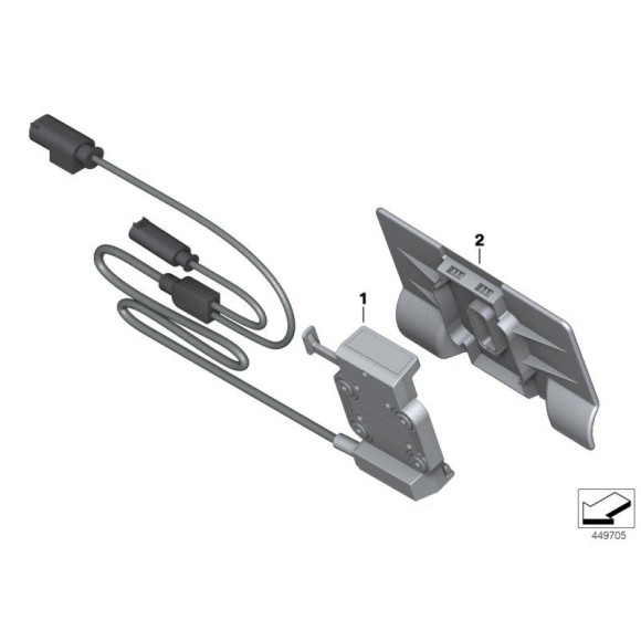 65908551420 Osłona audio Mount Cradle BMW K52 R1200RT - 65908551420 - Części oryginalne BMW Łódź | Sklep internetowy BMW