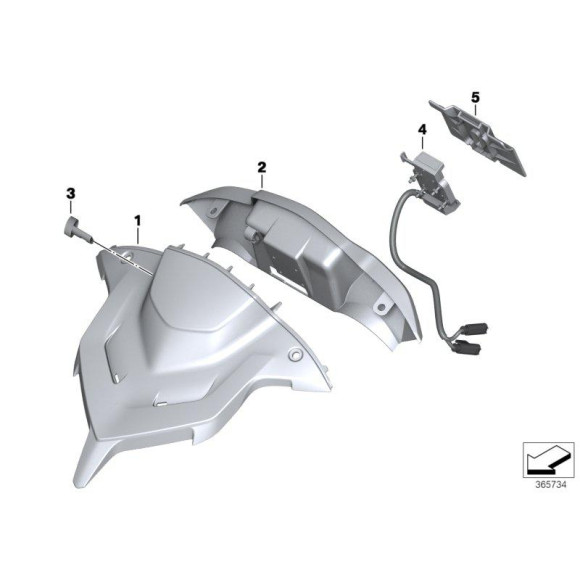 65908551420 Osłona audio Mount Cradle BMW K52 R1200RT - 65908551420 - Części oryginalne BMW Łódź | Sklep internetowy BMW