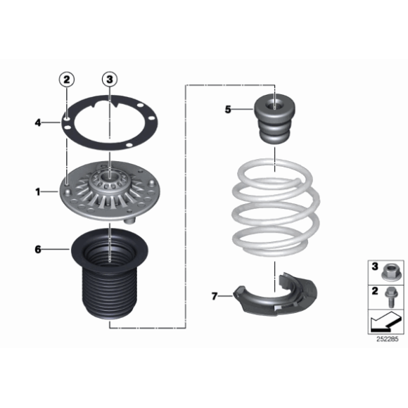Osłona amortyzatora przód BMW F20 F21 F22 F23 F0 F31 F32 F33 F34 F36 F80 F82 F83 - 31306791712