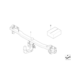 Klapka zaczepu holowniczego BMW E83 E83N X3 2,0i 2,0d 1,8d 2,5si 3,0d 3,0i 3,0si 3,0sd - 51123414413