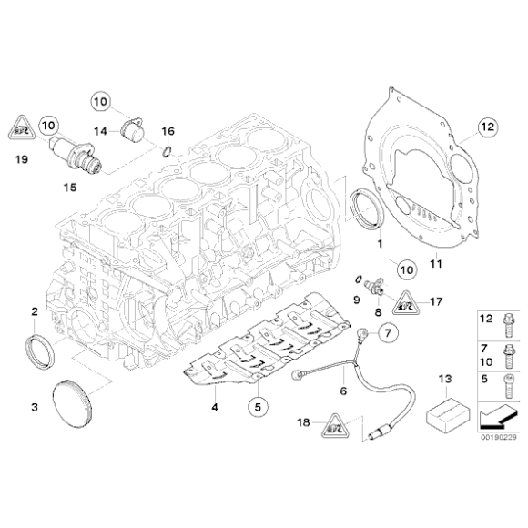 11117530262 Zaślepka skrzyni korbowej BMW E60 E61 E63 E64 E65 E70 E71 E81 E83 E84 E87 E90 E91 F01 F06 F07 F10 F11 F20 F30 F34 F36 - 11117530 - Części oryginalne BMW Łódź | Sklep internetowy BMW