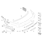Klapka zaczepu holowniczego BMW E83N 1.8 2.0 2.5 3.0 - 51123416243