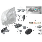 Sterownik światła ksenonowego BMW E84 X1 E89 Z4 E90N E91N F01 F07 F10 F11 F20 F21 F23 F87 - 63117318327