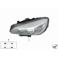 Reflektor przód lewy BMW F45 F46 214 216 218 220 225 - 63117422573