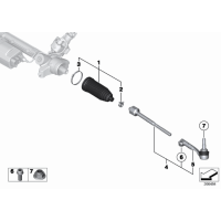 Drążek kierowniczy prawy BMW F20 F21 F22 F23 F30 F31 F32 F33 F34 F36 - 32106792030