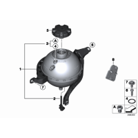 Zbiorniczek wyrównawczy BMW F10 F11 F10N F11N F07N 528i 528iX 520i N20 - 17138614293
