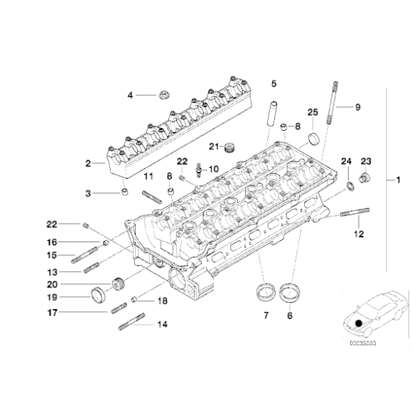 11120034106 Uszczelka pokrywy BMW E34 E36 320i 325i 520i 525i M50 - 11120034106 - Części oryginalne BMW Łódź | Sklep internetowy BMW