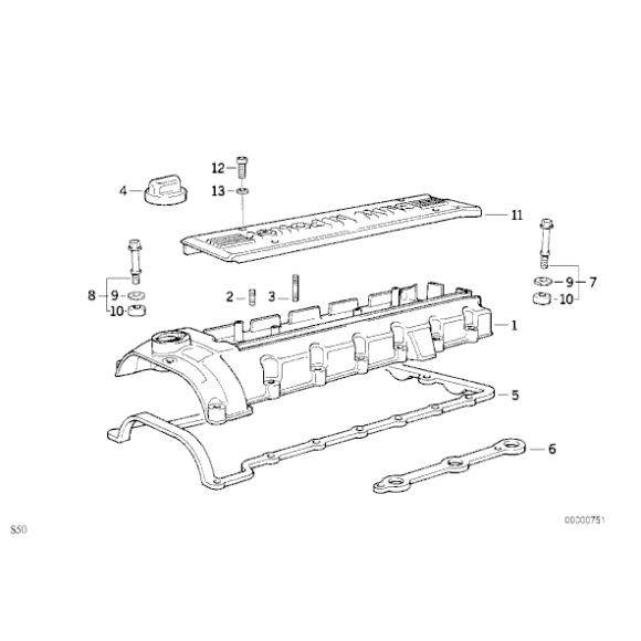 11121404358 Uszczelka pokrywy zaworów BMW E36 M3 - 11121404358 - Części oryginalne BMW Łódź | Sklep internetowy BMW