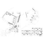 51131505869 Osłona nadkola tył lewa MINI R50 R52 R53 Cooper S 1.4i 1.6i - 51131505869 - Części oryginalne BMW Łódź | Sklep internetowy BMW