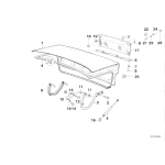 Osłona pokrywy bagażnika BMW E34 520i M5 3,6 3,8 - 51132230430