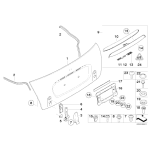 Listwa oświetlenia tablicy MINI R50 R52 R53 S 1.4i 1.6i - 51137074020