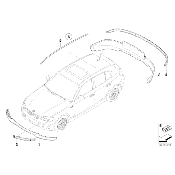 51137077127 Zaczep relingu BMW E81 E82 E87 E87N E90 E90N E92 E92N - 51137077127 - Części oryginalne BMW Łódź | Sklep internetowy BMW