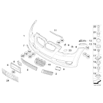 Atrapa nerka chrom czarna prawa BMW E92 E93 316 320 323 325 328 330 335 M3 - 51137157276