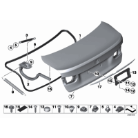 Siłownik amortyzator klapy tył BMW F30 F30N F80 F80N M3 316 318 320 325 328 330 335 340 - 51247259763
