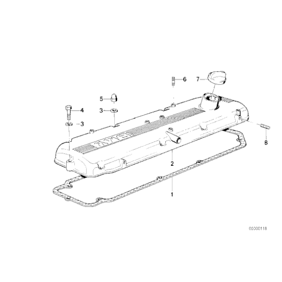 11121730231 Uszczelka pokrywy zaworów BMW E32 E34 E23 E28 530i 535i 730i 735i 528i 535i 745i M30 - 11121730231 - Części oryginalne BMW Łódź | Sklep internetowy BMW